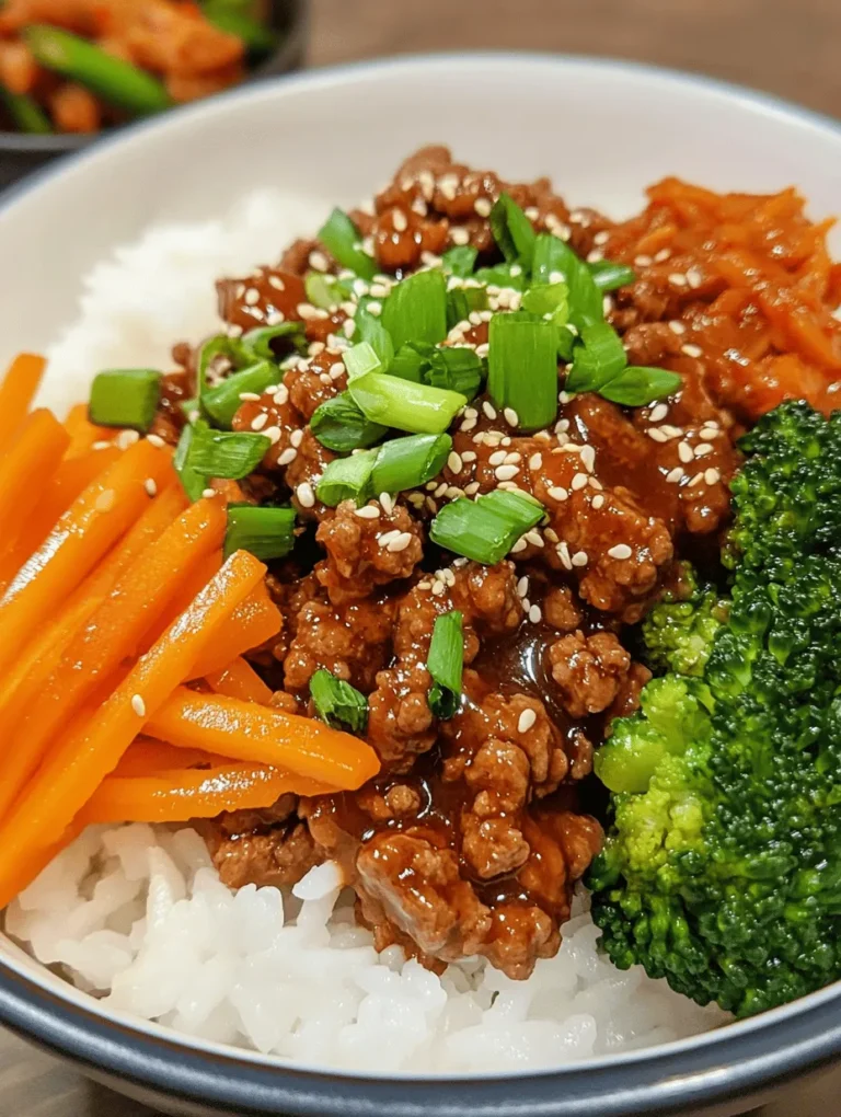 Korean cuisine has captured the hearts and palates of food lovers around the globe, owing to its bold flavors, vibrant colors, and nutritious ingredients. Among the array of delightful dishes, the Korean Ground Beef Bowl stands out as a quick, delicious, and satisfying meal that perfectly encapsulates the essence of Korean cooking. With its harmonious blend of protein, vegetables, and carbohydrates, this dish is not only flavorful but also a wholesome option for busy weeknights when time is of the essence.