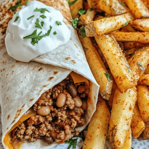 There's something undeniably satisfying about biting into a hearty burrito filled with flavorful ground beef, creamy refried beans, and melted cheese, all wrapped snugly in a warm tortilla. When paired with crispy fries, this meal transforms from a simple dish into an indulgent feast that can please any crowd—whether it's family dinners, casual gatherings with friends, or meal prep for the week ahead. Cheesy Beef Burritos with Crispy Fries are not just about taste; they evoke a sense of comfort and familiarity that makes them a beloved choice for many food enthusiasts.