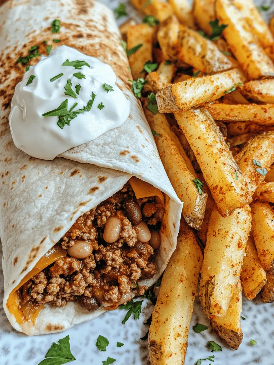 There's something undeniably satisfying about biting into a hearty burrito filled with flavorful ground beef, creamy refried beans, and melted cheese, all wrapped snugly in a warm tortilla. When paired with crispy fries, this meal transforms from a simple dish into an indulgent feast that can please any crowd—whether it's family dinners, casual gatherings with friends, or meal prep for the week ahead. Cheesy Beef Burritos with Crispy Fries are not just about taste; they evoke a sense of comfort and familiarity that makes them a beloved choice for many food enthusiasts.