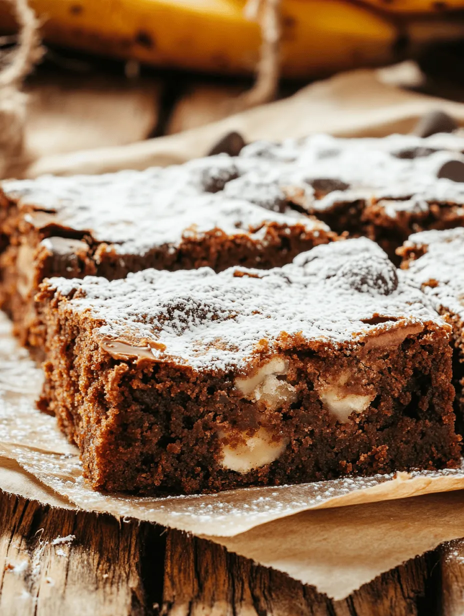 At the heart of Banana Bread Brownies lies an extraordinary flavor combination. The natural sweetness of ripe bananas complements the rich, chocolatey flavor of cocoa, creating a dessert that feels both indulgent and comforting. The bananas add a unique twist to the traditional brownie, enhancing its taste profile while also contributing to its moist texture.