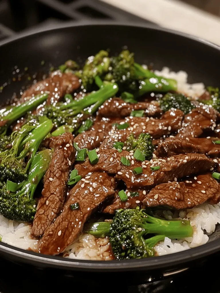 Sizzling Beef and Broccoli Stir-Fry is a beloved dish that features prominently in Chinese cuisine and has won hearts worldwide. This dish is not just a staple in Chinese restaurants but has also become a favorite among home cooks for its vibrant flavors and quick preparation. The combination of tender beef with crisp broccoli, all enveloped in a savory sauce, creates a delightful culinary experience that is both satisfying and delicious.