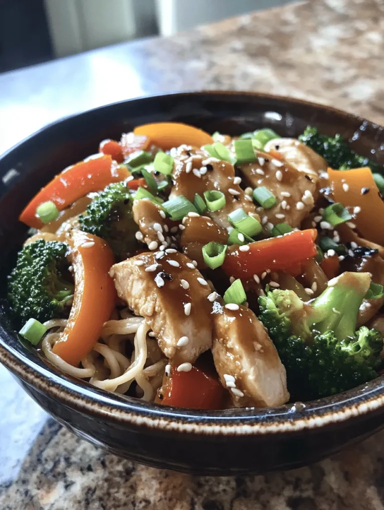 Ramen dishes have captivated the culinary world for decades, evolving from humble Japanese street food to a beloved staple in kitchens worldwide. Known for their comforting and satisfying qualities, ramen noodles are not just limited to brothy soups; they also lend themselves beautifully to stir-fries, allowing for a quick, flavorful meal that can be made in under 30 minutes. This article presents a delightful recipe for Quick Chicken Ramen Stir Fry, a dish that combines tender chicken, vibrant vegetables, and savory sauces, all tossed with instant ramen noodles for a hearty meal that pleases both the palate and the body.