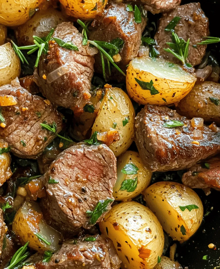 If you're looking for a dish that combines mouthwatering flavors with simplicity, then look no further than Sizzling Garlic Butter Steak Bites & Potatoes. This delightful recipe brings together tender steak bites and crispy potatoes, all coated in rich garlic butter for a meal that's both satisfying and indulgent. Whether you're hosting a special dinner or simply seeking a quick yet impressive weeknight meal, this dish fits the bill perfectly.