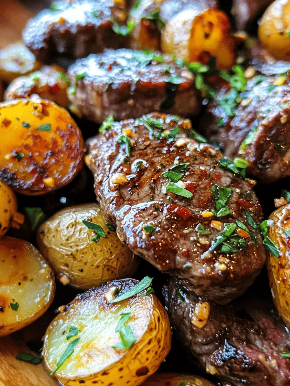 If you're looking for a dish that combines mouthwatering flavors with simplicity, then look no further than Sizzling Garlic Butter Steak Bites & Potatoes. This delightful recipe brings together tender steak bites and crispy potatoes, all coated in rich garlic butter for a meal that's both satisfying and indulgent. Whether you're hosting a special dinner or simply seeking a quick yet impressive weeknight meal, this dish fits the bill perfectly.