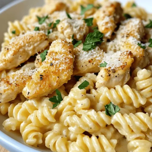 If you're searching for a dish that wraps you in a warm blanket of comfort, look no further than Creamy Garlic Butter Chicken and Rotini in Parmesan Sauce. This delightful recipe combines tender chicken, perfectly cooked rotini pasta, and a rich, creamy sauce that’s bursting with flavor. It’s the kind of meal that not only satisfies your hunger but also warms your soul, making it ideal for family dinners or casual gatherings with friends.