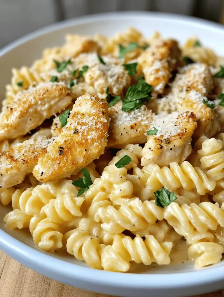 If you're searching for a dish that wraps you in a warm blanket of comfort, look no further than Creamy Garlic Butter Chicken and Rotini in Parmesan Sauce. This delightful recipe combines tender chicken, perfectly cooked rotini pasta, and a rich, creamy sauce that’s bursting with flavor. It’s the kind of meal that not only satisfies your hunger but also warms your soul, making it ideal for family dinners or casual gatherings with friends.