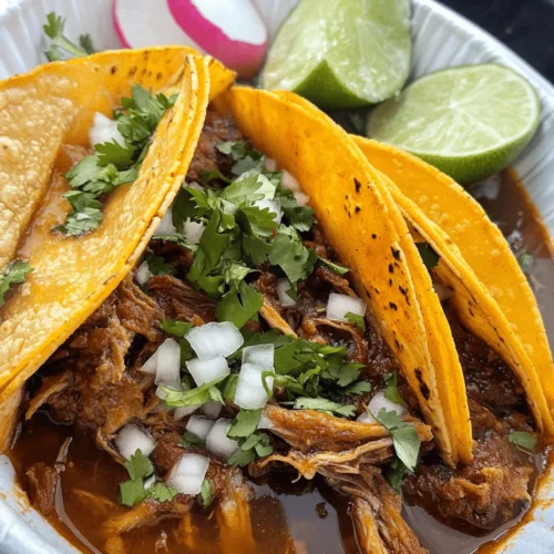 Birria tacos have taken the culinary world by storm, captivating food lovers with their rich flavors and comforting appeal. Originating from the western region of Mexico, particularly the state of Jalisco, these tacos are traditionally made using goat meat or beef, simmered slowly with a blend of aromatic spices and herbs. The result is a tender, flavorful meat that is often served with a savory consomé for dipping, making it a truly indulgent dish.