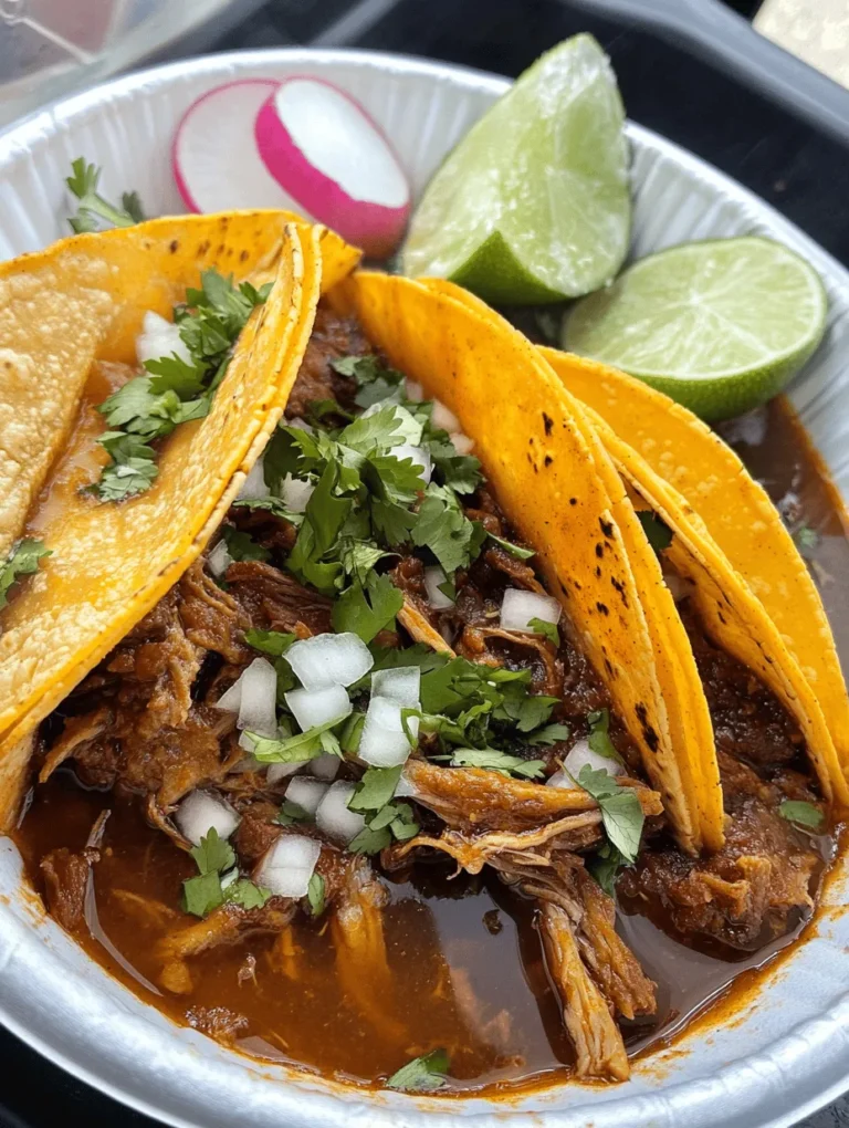 Birria tacos have taken the culinary world by storm, captivating food lovers with their rich flavors and comforting appeal. Originating from the western region of Mexico, particularly the state of Jalisco, these tacos are traditionally made using goat meat or beef, simmered slowly with a blend of aromatic spices and herbs. The result is a tender, flavorful meat that is often served with a savory consomé for dipping, making it a truly indulgent dish.