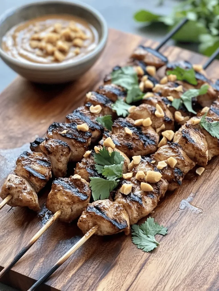If you're seeking a dish that brings the exotic flavors of Thailand right to your backyard, look no further than Easy Grilled Thai Chicken Skewers with Peanut Sauce. This delightful recipe is not just a feast for the palate but also an embodiment of the vibrant and aromatic essence of Thai cuisine. The combination of succulent chicken skewers paired with a luscious peanut sauce creates a harmonious balance of sweet, savory, and spicy flavors that is truly irresistible.