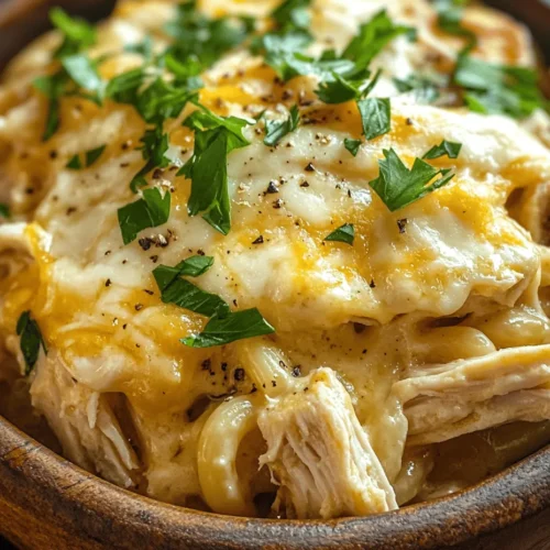 In the realm of comfort food, few dishes evoke feelings of warmth and indulgence quite like mac and cheese. The Creamy Honey Pepper Chicken Mac and Cheese Delight takes this beloved classic to unparalleled heights with a unique blend of flavors that will leave your taste buds dancing. Imagine tender elbow macaroni enveloped in a rich, creamy cheese sauce, accented by the sweetness of honey, the savory depth of cooked chicken, and a hint of spice from black pepper and smoked paprika. This dish not only satisfies your cravings but also brings a touch of excitement to your dinner table.