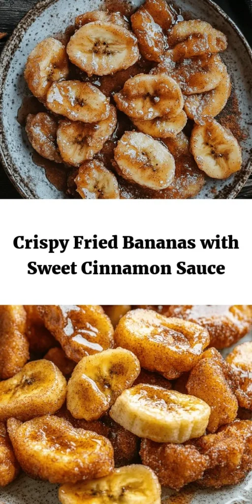Dive into Sweet Bliss with these irresistible Fried Bananas drizzled in a warm Cinnamon Butter Sauce! This easy recipe combines ripe bananas with a crispy batter for a delightful treat that's perfect for any occasion. With a hint of cinnamon and a touch of sugar, each bite is a burst of flavor. Serve them warm and consider adding a scoop of vanilla ice cream for an extra indulgence. Get ready to impress your friends and family with this delicious dessert!