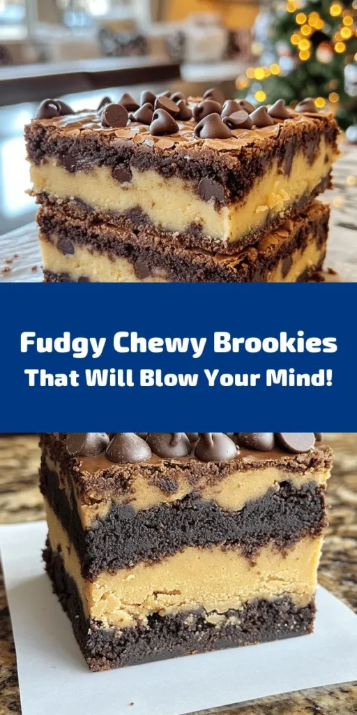Indulge in the ultimate dessert with these best fudgy chewy brookies! Combining rich brownies and soft cookie dough, these delicious treats are perfect for any occasion. Follow our simple recipe to bake a batch that’s sure to impress. With layers of chocolate goodness and a hint of vanilla, each bite is a delightful experience. Enjoy them warm or at room temperature — they’re even better with a scoop of vanilla ice cream! Perfect for sharing or satisfying your sweet tooth.