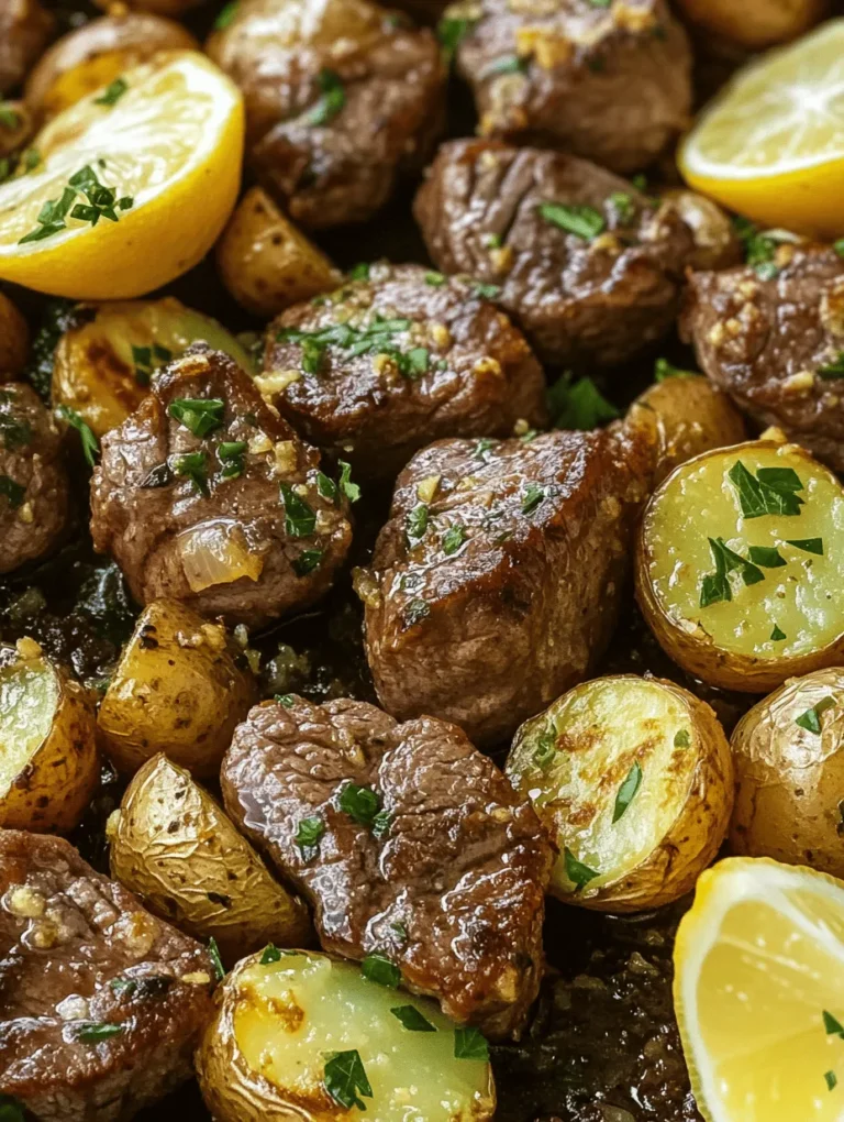 If you're searching for a dish that beautifully combines tenderness, flavor, and convenience, look no further than Garlic Butter Steak Bites & Potatoes. This mouthwatering creation is a symphony of juicy steak bites sautéed to perfection and nestled alongside perfectly cooked baby potatoes, all elevated by the rich essence of garlic and butter. The allure of this dish lies not only in its taste but also in its remarkable simplicity, making it a go-to option for any occasion, whether it's a casual weeknight dinner or a festive gathering with friends and family.