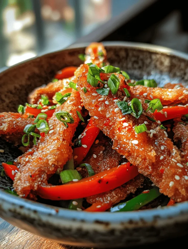 Crispy Chilli Beef Delight is a culinary masterpiece that invites your taste buds on an adventurous journey of sweet and spicy flavors. This dish has gained popularity in many Asian-inspired cuisines, particularly in Chinese takeout menus. It embodies the perfect balance of crunchiness, tenderness, and a tantalizing kick, making it a favorite among spice enthusiasts and comfort food lovers alike.
