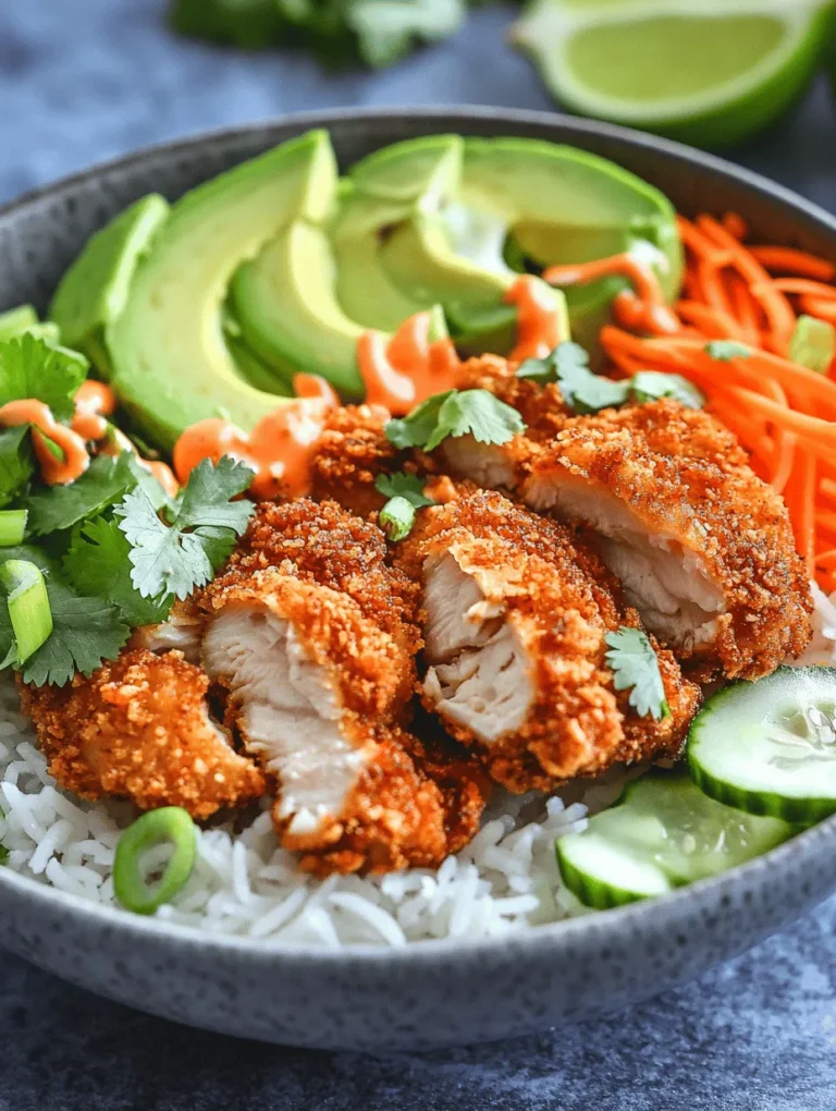 The Bang Bang Chicken Bowl is a culinary delight that has taken the food scene by storm, merging bold flavors with a vibrant presentation. Originating from Asian cuisine, the dish has evolved into a popular item in various restaurants and households, particularly among those who crave a fusion of tastes that excite the palate. Its name, "Bang Bang," hints at the exhilarating combination of spicy and sweet elements that dance together harmoniously. As a dish that is both satisfying and wholesome, it is ideal for those seeking a balanced meal that doesn't compromise on flavor.