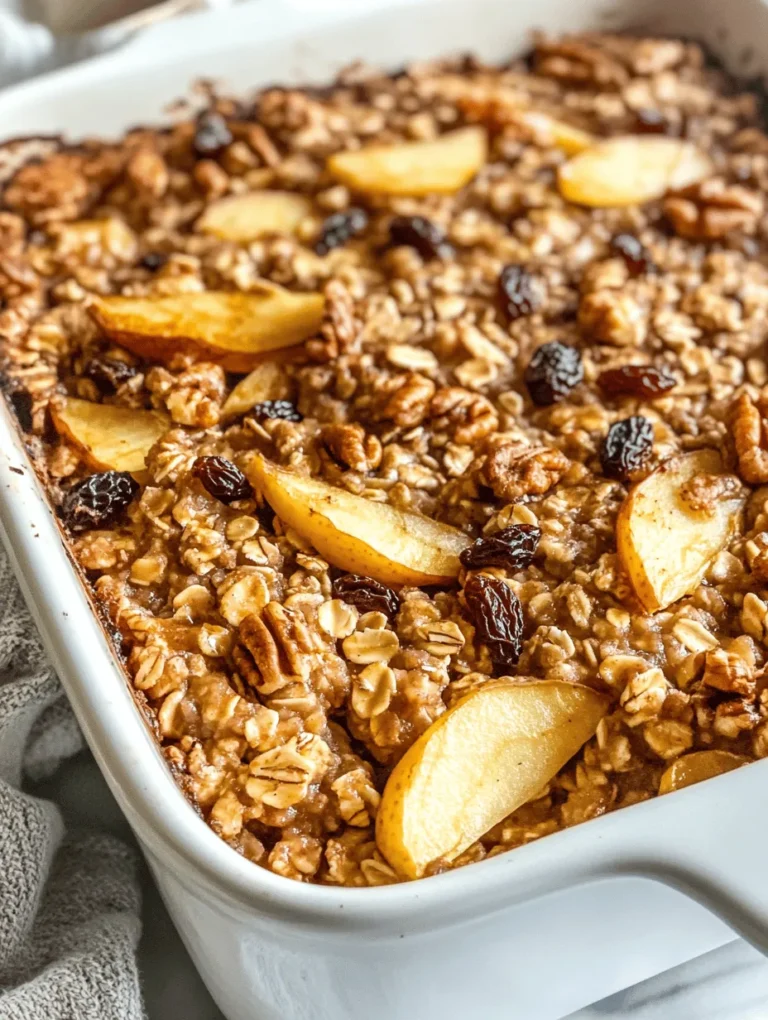 In recent years, the importance of a healthy breakfast has gained significant attention, and for good reason. Starting your day with a nourishing meal can set a positive tone for the hours ahead. Research shows that a balanced breakfast can enhance concentration, stabilize blood sugar levels, and boost metabolism. One delightful option that merges health and flavor is the Irresistible Healthy Apple Oatmeal Breakfast Bake. This dish is not only easy to prepare but also packed with wholesome ingredients that provide lasting energy to fuel your morning activities.