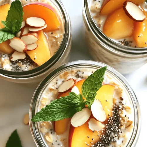 In today's fast-paced world, finding breakfast options that are both nutritious and convenient can often feel like a challenge. Enter the irresistible healthy overnight oats with peaches—a delicious and wholesome way to start your day. This recipe not only packs a punch of flavors but also offers a wealth of health benefits, making it a perfect choice for busy mornings. Overnight oats have swiftly become a staple in the breakfast routines of health-conscious individuals, and for good reason. They are not only easy to prepare but also incredibly versatile, allowing you to customize them according to your preferences.