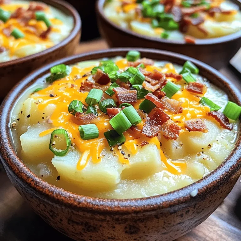 As the temperatures drop and the days grow shorter, there’s nothing quite like a warm bowl of soup to bring comfort and coziness into our homes. Creamy soups, in particular, have an irresistible charm that makes them a favorite during the colder months. Their velvety texture and rich flavors envelop you like a warm hug, making them the perfect antidote to chilly evenings. Among the myriad of options available, Creamy Loaded Baked Potato Soup stands out as a quintessential comfort food that is both satisfying and indulgent.