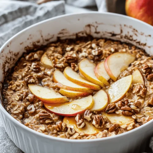 In the quest for a wholesome breakfast that fuels the body and pleases the palate, the Irresistible Healthy Apple Oatmeal Breakfast Bake stands out as a delightful option. As mornings become increasingly hectic, the need for a nourishing meal that is both quick to prepare and satisfying has never been more pronounced. This recipe encapsulates the essence of a healthy breakfast, showcasing the natural sweetness of apples and the hearty goodness of oats. With its rise in popularity, breakfast bakes have become a staple in many households, providing not just nourishment but also a comforting start to the day.