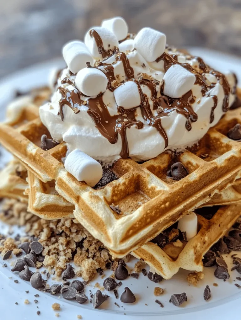 Indulging in a delightful breakfast doesn't have to be a complicated affair. Enter the indulgent s’mores waffles—a perfect fusion of crispy waffle goodness, gooey marshmallows, and rich chocolate, all topped with a sprinkle of crushed graham crackers. This article will guide you through the easy steps to create this delectable treat, offering a unique twist on the classic campfire favorite. Whether you're hosting a brunch, enjoying a cozy family breakfast, or treating yourself, these waffles are sure to impress.