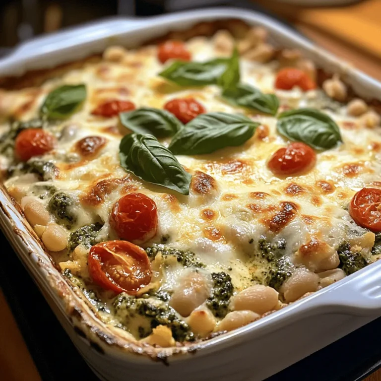 In the realm of wholesome and satisfying meals, few dishes stand out quite like the White Bean and Pesto Bake with Spinach. This delightful recipe serves as a perfect intersection of flavor, nutrition, and convenience, making it a go-to choice for health-conscious eaters and busy cooks alike. With its creamy texture, vibrant colors, and aromatic blend of ingredients, this bake not only tantalizes the taste buds but also nourishes the body with wholesome goodness.