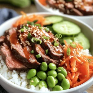 Korean cuisine has taken the culinary world by storm over the past few years, captivating food enthusiasts with its bold flavors, colorful presentations, and unique combinations of textures. This vibrant cuisine is not just about satisfying one’s hunger; it’s an experience that engages the senses. Among the many delightful dishes that Korean cuisine has to offer, Korean BBQ Steak Rice Bowls stand out as a perfect fusion of flavors and textures, making them a must-try for anyone looking to explore the richness of this culinary tradition.