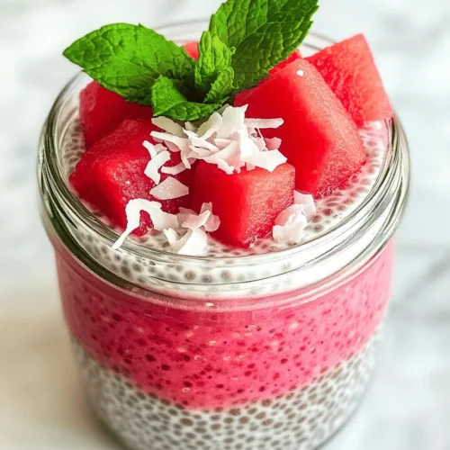 In recent years, chia pudding has surged in popularity as a go-to breakfast choice for health-conscious individuals. This delightful dish combines the nourishing properties of chia seeds with a variety of flavors and textures, making it not only a nutritious but also a visually appealing meal. One standout variation that captures the essence of summer is the Refreshing Watermelon Chia Pudding Breakfast Jar. This vibrant dish is not only packed with nutrients but also offers a delightful way to start your day with freshness and energy.