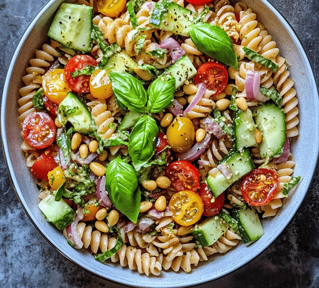 As the sun shines brighter and the days stretch longer, the desire for fresh and vibrant dishes becomes even more pronounced. One such dish that embodies the essence of summer and brings a burst of flavor to your table is the Lemon Basil Pasta Salad. This delightful recipe combines the wholesome goodness of whole wheat fusilli pasta, an array of colorful fresh vegetables, and a zesty lemon dressing, creating a symphony of flavors and textures that is both satisfying and refreshing.