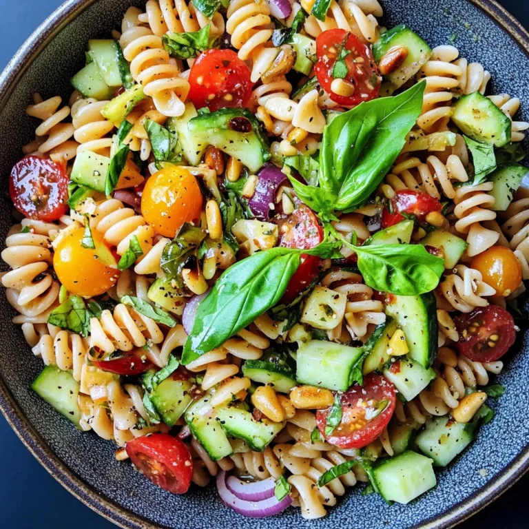 As the sun shines brighter and the days stretch longer, the desire for fresh and vibrant dishes becomes even more pronounced. One such dish that embodies the essence of summer and brings a burst of flavor to your table is the Lemon Basil Pasta Salad. This delightful recipe combines the wholesome goodness of whole wheat fusilli pasta, an array of colorful fresh vegetables, and a zesty lemon dressing, creating a symphony of flavors and textures that is both satisfying and refreshing.