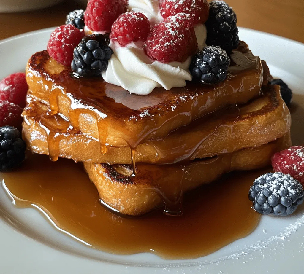 French toast has long been celebrated as a beloved breakfast staple across the globe, cherished for its ability to transform humble ingredients into a warm, comforting dish. It's a versatile canvas that can be customized to suit a variety of tastes and preferences, making it a favorite for morning meals, brunch gatherings, or even dessert. The classic combination of eggs and bread is elevated to new heights with our Caramelized Delight French Toast, where the simple act of caramelization adds a rich, indulgent twist that is sure to delight your senses.