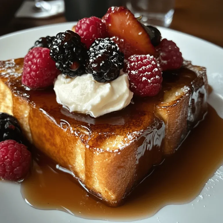 French toast has long been celebrated as a beloved breakfast staple across the globe, cherished for its ability to transform humble ingredients into a warm, comforting dish. It's a versatile canvas that can be customized to suit a variety of tastes and preferences, making it a favorite for morning meals, brunch gatherings, or even dessert. The classic combination of eggs and bread is elevated to new heights with our Caramelized Delight French Toast, where the simple act of caramelization adds a rich, indulgent twist that is sure to delight your senses.