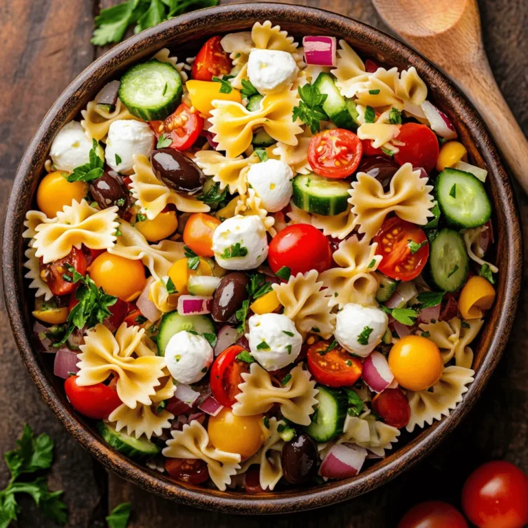 Pasta salads have long held a beloved place in culinary traditions around the world, celebrated for their ease of preparation and versatility. These delightful dishes can be found in various cuisines, ranging from classic Italian combinations to vibrant Mediterranean mixes, each offering a unique twist on the base of pasta. One such standout is the Bow Tie Pasta Salad Delight, a dish that not only pleases the palate but also showcases a beautiful array of colors and textures.