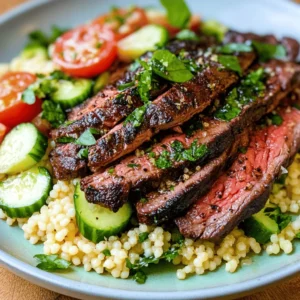 In the world of culinary delights, few combinations are as satisfying as a perfectly grilled steak paired with a refreshing salad. The rich, hearty flavor of grilled skirt steak complements the light, zesty notes of a lemon herb couscous salad, creating a dish that is both indulgent and refreshing. This article will guide you through the process of creating a mouthwatering Grilled Skirt Steak with Lemon Herb Couscous Salad. It’s not just a meal; it’s a celebration of flavors that is sure to impress your family and friends.