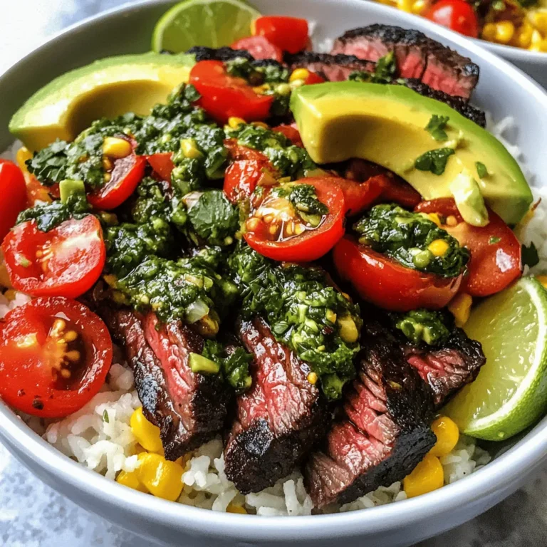 Skirt steak rice bowls with chimichurri sauce offer a delightful blend of flavors and textures that make them a standout dish in any culinary repertoire. As a popular choice in Latin American cuisine, this dish not only satisfies the palate but also celebrates the vibrant and diverse culinary traditions of the region. The tender, juicy skirt steak, paired with the zesty and herbaceous chimichurri sauce, creates a harmonious balance that elevates the humble rice bowl into a gourmet experience.