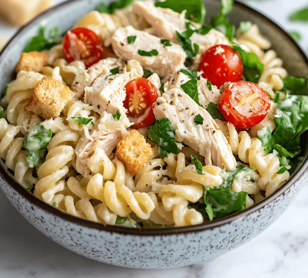 Pasta salads have become a staple in kitchens across the globe, celebrated for their versatility and ease of preparation. Whether served as a side dish at barbecues or as a standalone meal for busy weeknights, pasta salads can adapt to any occasion, making them a favorite among home cooks. One such dish that stands out is the Quick & Creamy Chicken Caesar Pasta Salad. This delightful salad offers the classic flavors of a traditional Caesar salad while incorporating pasta, elevating it to a heartier meal that satisfies both hunger and taste.