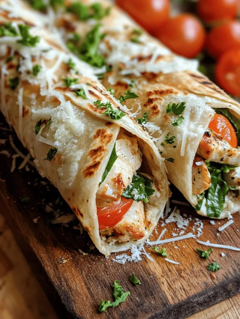 To create the perfect Cheesy Garlic Chicken Wraps, it's essential to understand the roles of each ingredient in the recipe. Here's a closer look at the key components that make these wraps truly special.