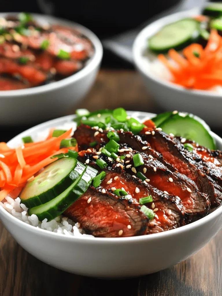 Korean cuisine has been gaining immense popularity around the world, captivating food lovers with its vibrant flavors and unique combinations. From the tantalizing sweetness of bulgogi to the fiery kick of kimchi, Korean dishes offer a delightful palate experience that resonates with many. One such dish that exemplifies this trend is the Korean BBQ Steak Rice Bowl with Spicy Cream Sauce.