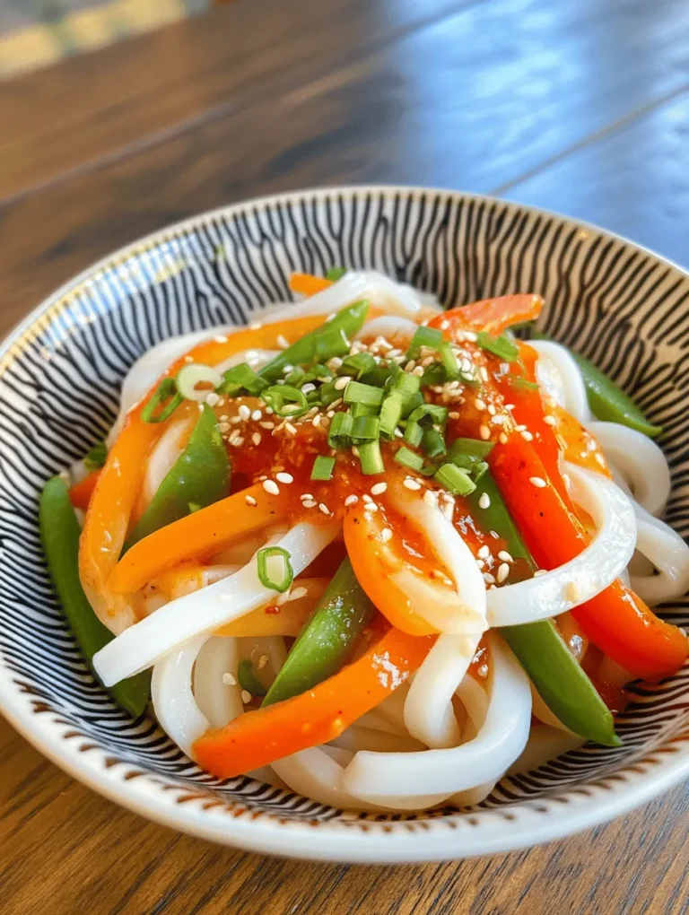 Udon noodles are a staple in Asian cuisine that have gained immense popularity across the globe. Known for their thick, chewy texture and ability to absorb flavors, these Japanese noodles are a beloved choice for both traditional dishes and modern adaptations. One such adaptation that is quickly becoming a favorite among busy individuals and families is the Spicy Chili Oil Udon Noodles. This dish embodies the perfect combination of simplicity and bold flavors, making it an ideal option for anyone looking to whip up a delicious meal in just 10 minutes.