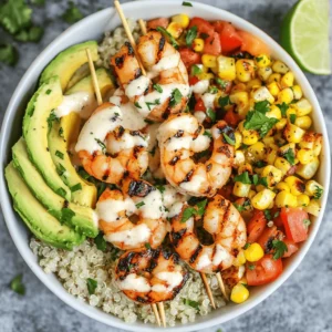 The Grilled Shrimp Bowl with Avocado, Corn Salsa & Creamy Garlic Sauce is more than just a meal; it's a vibrant culinary experience that showcases the best of fresh ingredients and bold flavors. This dish is perfect for those who appreciate the delightful combination of juicy, grilled shrimp, creamy avocado, and zesty corn salsa. With its bright colors and enticing aromas, this bowl not only satisfies your taste buds but also provides a feast for the eyes.