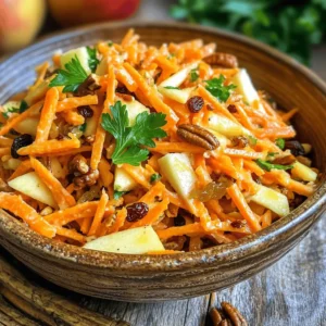 In the realm of salads, the Crunchy Carrot & Apple Delight stands out as a vibrant and satisfying option that perfectly balances taste and nutrition. This invigorating dish combines the sweetness of apples with the earthy crispness of carrots, offering a refreshing twist that can be enjoyed as a side or a light meal. As more people seek out healthy options for their diets, this salad emerges as a favorite for its simplicity, flavor, and versatility.