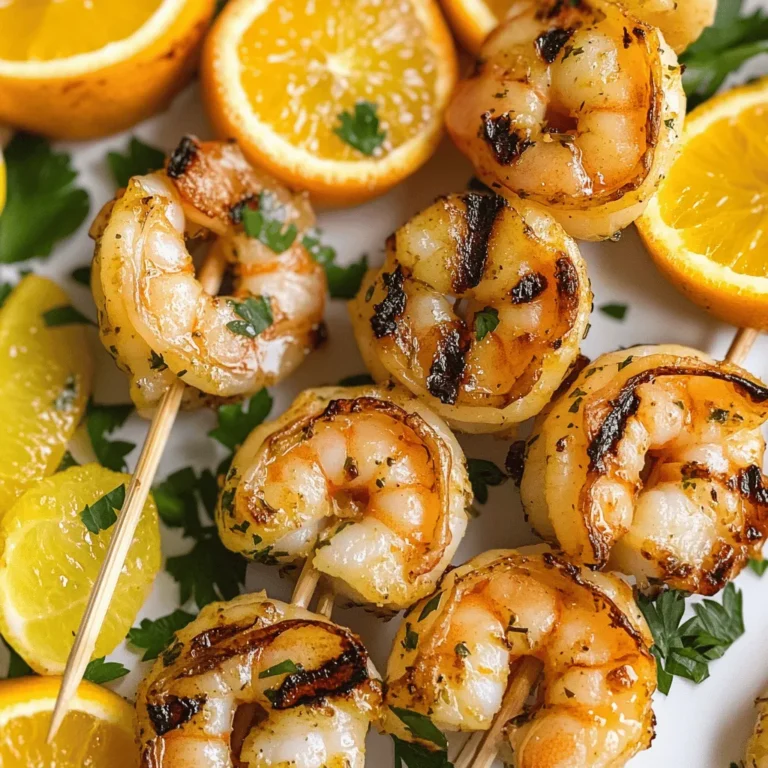 As the summer sun begins to warm our days, the allure of easy, light meals becomes irresistible. With the season calling for vibrant, flavorful dishes that can be prepared in no time, grilled shrimp skewers emerge as a quintessential choice for summer dining. Not only do they offer a delightful combination of taste and visual appeal, but they also allow for endless creativity in flavor pairings. This recipe for Grilled Citrus Herb Shrimp Skewers encapsulates the essence of summer with its zesty citrus marinade and the aromatic touch of fresh herbs, making it an ideal option for casual get-togethers or intimate family dinners.