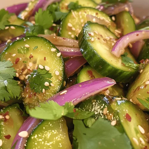 The Refreshing Asian Cucumber Salad is not just a dish; it’s a celebration of freshness and flavor that brings a burst of energy to your table. This salad serves as a versatile side dish, perfect for complementing any Asian-inspired meal or simply as a light snack on a warm day. Its crisp texture and vibrant flavors make it a favorite among food enthusiasts, providing both satisfaction and nourishment.