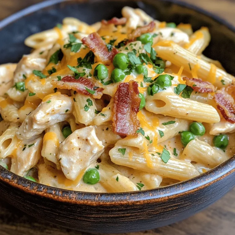 In the world of comfort food, few dishes can rival the creamy indulgence of Chicken Bacon Ranch Pasta. This delightful meal combines tender chicken, crispy bacon, and a rich, savory sauce that envelops perfectly cooked pasta, making it a go-to option for busy weeknights and family gatherings alike. The allure of this dish lies not only in its comforting flavors but also in its ability to come together in a matter of minutes, making it an ideal choice for those of us juggling a hectic lifestyle.