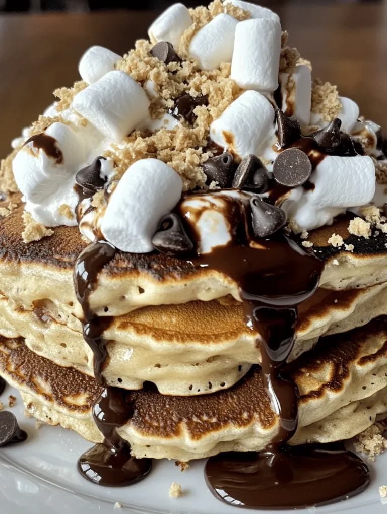 Imagine waking up to the sweet aroma of freshly cooked pancakes, the promise of gooey marshmallows, rich chocolate, and the crunch of graham crackers mingling in the air. Enter the delightful world of S’mores Pancakes—a perfect fusion of the nostalgic campfire treat and the beloved breakfast staple. This recipe brings together all the comforting flavors of traditional S’mores and transforms them into a breakfast dish that will have your family and friends clamoring for seconds.