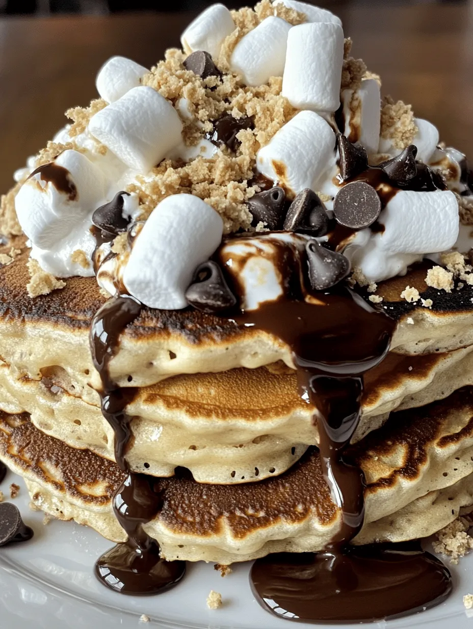 Imagine waking up to the sweet aroma of freshly cooked pancakes, the promise of gooey marshmallows, rich chocolate, and the crunch of graham crackers mingling in the air. Enter the delightful world of S’mores Pancakes—a perfect fusion of the nostalgic campfire treat and the beloved breakfast staple. This recipe brings together all the comforting flavors of traditional S’mores and transforms them into a breakfast dish that will have your family and friends clamoring for seconds.