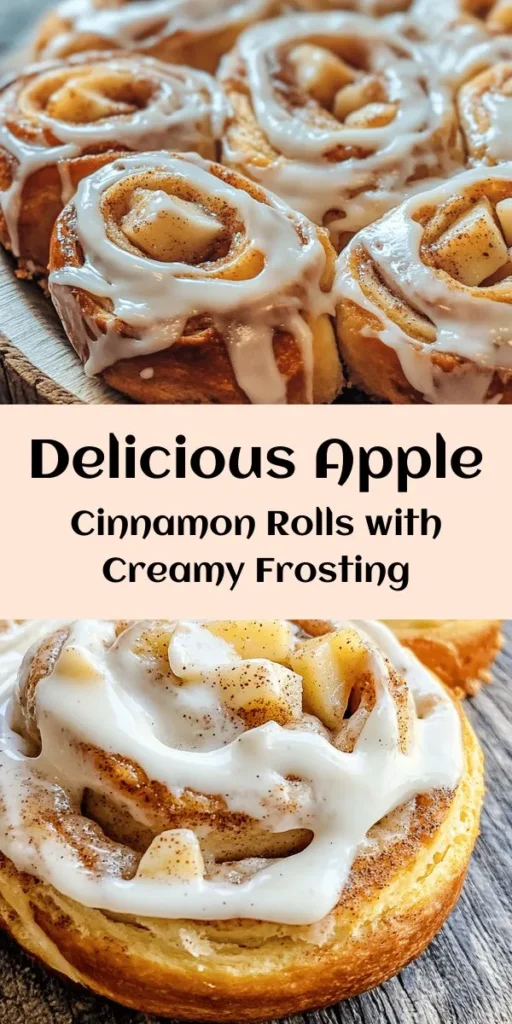 Treat yourself to these irresistible Apple Cinnamon Rolls topped with a luscious cream cheese frosting! This delightful recipe combines soft, homemade dough with sweet, tart apples and a warm cinnamon filling, making for the perfect breakfast or dessert. With easy steps to follow, you’ll have warm, fluffy rolls fresh out of the oven in no time. Drizzled with creamy frosting, these rolls are sure to become a family favorite. Enjoy the delightful aroma and taste of homemade pastries!