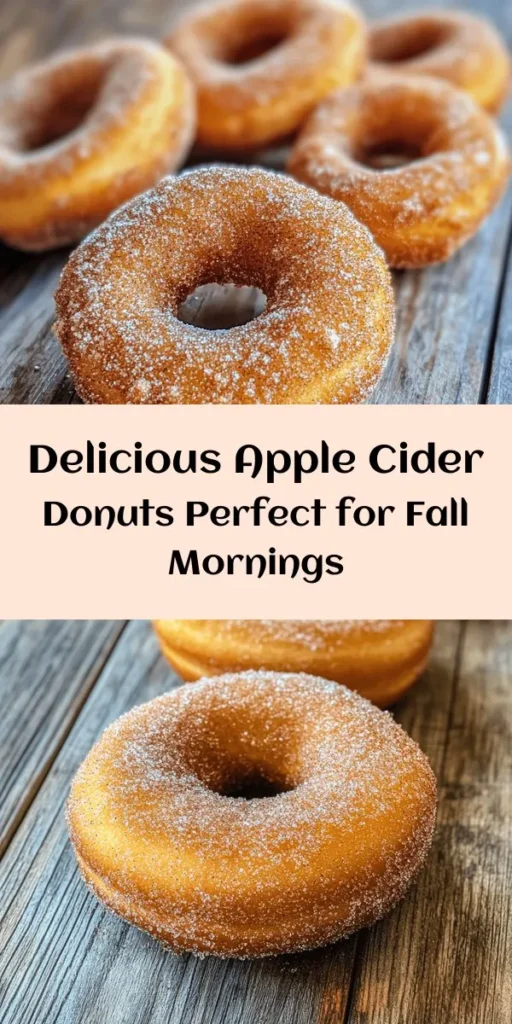 Indulge in the autumnal delight of homemade Apple Cider Donuts! This easy recipe uses simple ingredients to create fluffy, spiced donuts that are rolled in cinnamon sugar for that extra sweetness. Start by reducing fresh apple cider for an intense flavor, then mix your wet and dry ingredients before baking to perfection. Perfect for sharing or enjoying yourself, these donuts are best served warm. Give this recipe a try and enjoy a taste of fall!