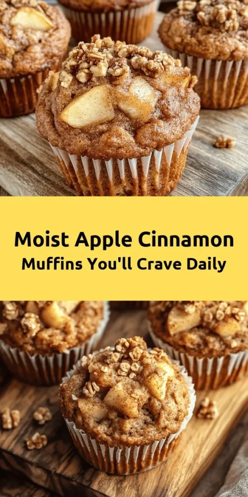 Transform your mornings with these irresistible moist apple cinnamon muffins! This easy recipe combines the warmth of cinnamon, the sweetness of apples, and a hint of nuttiness for the perfect breakfast or snack. Made with simple ingredients like Greek yogurt and brown sugar, these muffins are both delicious and comforting. Bake a batch today and enjoy them warm or at room temperature. Perfect for sharing or indulging on your own!