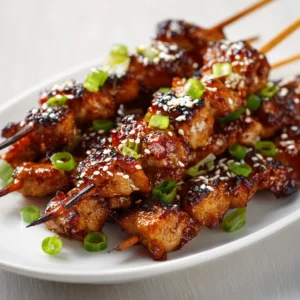 Sizzling Chicken Yakitori Skewers embody a delightful aspect of Japanese cuisine that transcends mere cooking; they provide a flavorful experience steeped in rich culinary tradition. Yakitori, which translates to "grilled chicken," holds a significant place in Japanese street food culture, often enjoyed in izakayas (Japanese pubs) and at summer festivals. The concept revolves around marinated chicken pieces skewered and grilled to perfection, allowing the natural flavors of the ingredients to shine through.