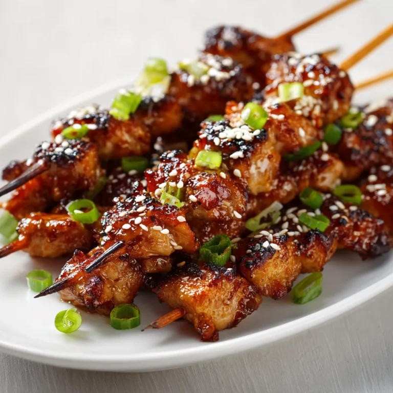 Sizzling Chicken Yakitori Skewers embody a delightful aspect of Japanese cuisine that transcends mere cooking; they provide a flavorful experience steeped in rich culinary tradition. Yakitori, which translates to "grilled chicken," holds a significant place in Japanese street food culture, often enjoyed in izakayas (Japanese pubs) and at summer festivals. The concept revolves around marinated chicken pieces skewered and grilled to perfection, allowing the natural flavors of the ingredients to shine through.